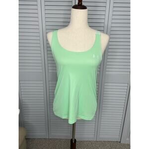 Under Armour heatgear loose criss cross athletic tank light green women's small